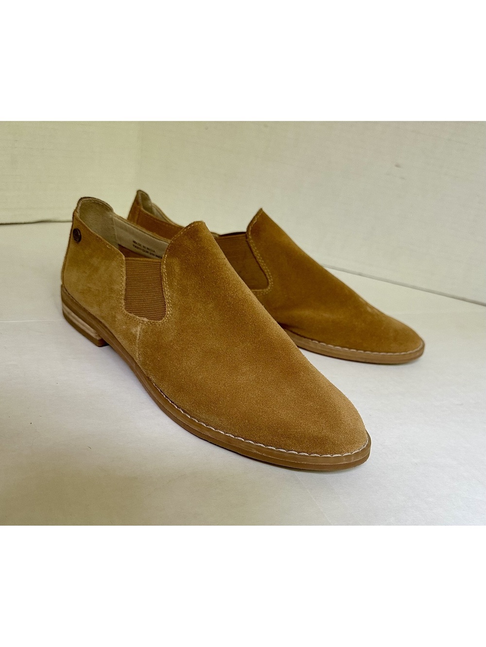 Hush Puppies Analise Clever Camel Soft Suede Loafer Flats Size 8/39